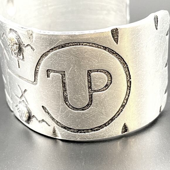 NELSON B. BOONE Aluminum Cuff Bracelet Ranch Cattle Promotional Branding Western - Picture 9 of 13